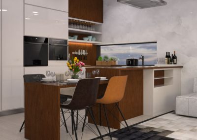 Návrh interiéru kuchyne